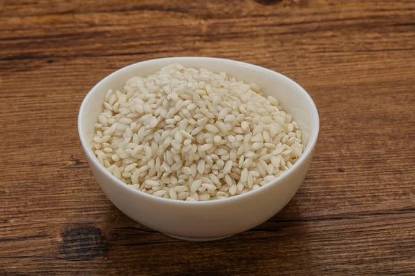 Arroz Arborio Italiano Cru Para Risotto — Fotografia de Stock