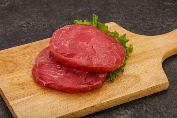 Bife Atum Cru Para Grelha — Fotografia de Stock