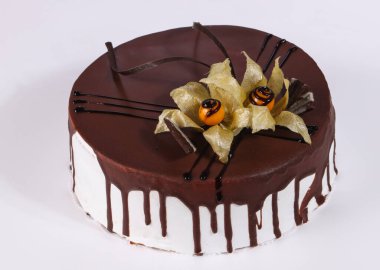 Kremalı lezzetli kek çikolatası.