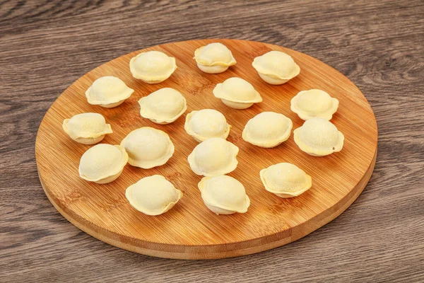 Dumplingar Rått Kött För Matlagning — Stockfoto