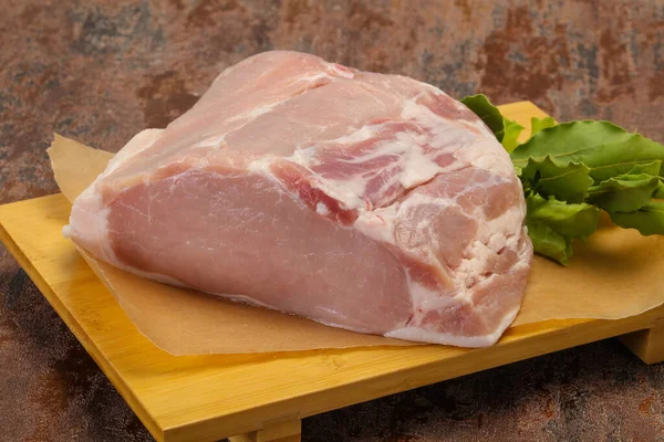 Rohes Stück Schweinefleisch Zum Kochen Bereit — Stockfoto