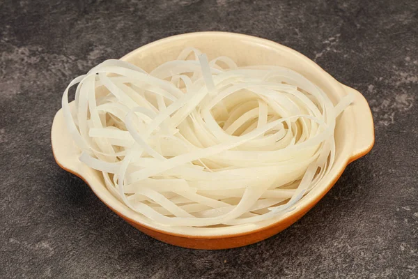 Boiled Rice Noodle Ready Cooking — Stock Photo, Image