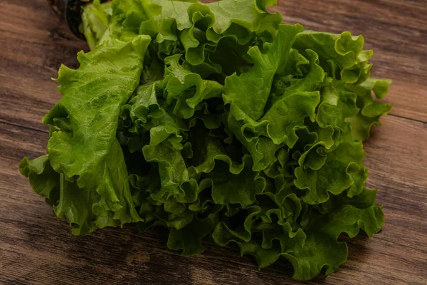 Vegan Cuisine Green Lettuce Salad Heap Leaves — Stock Photo, Image