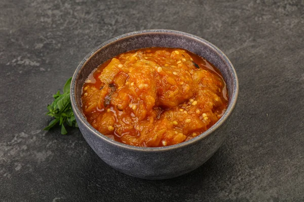 Cozinha Caucasiana Salada Mangal Com Legumes Grelhados — Fotografia de Stock