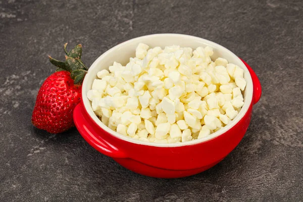 Dietary Food Grain Cottage Cheese Bowl — Stock Photo, Image