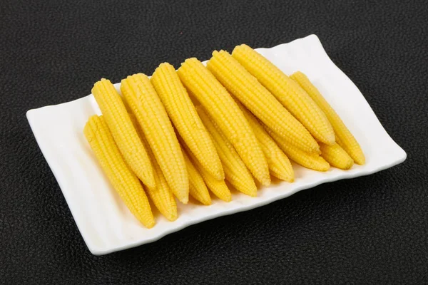 Pickled Baby Corn Bowl — Stock Photo, Image