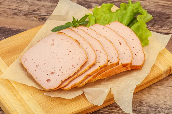 Schweinswurst Snack Über Bord — Stockfoto