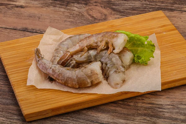 Raw Tiger Prawn Heap Cooking — Stock Photo, Image