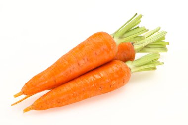 Üç taze taze taze havuç