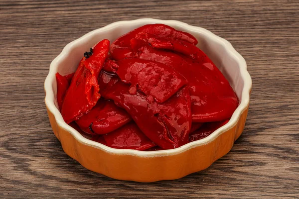 Grilovaná Červená Paprika Oleji — Stock fotografie