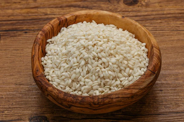 Risotto için çiğ İtalyan arborio pilavı