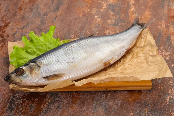 Peixe Arenque Salgado Pronto Para Comer — Fotografia de Stock