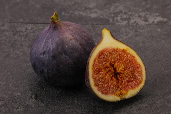 Sweet Purple Slice Fig Fruit — Stock Photo, Image