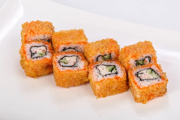 Japanese Cuisine Tempura Roll Fish Cheese — Stock Photo, Image