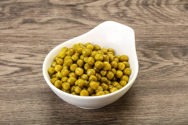 Gemarineerde Zoete Groene Erwt Kom — Stockfoto