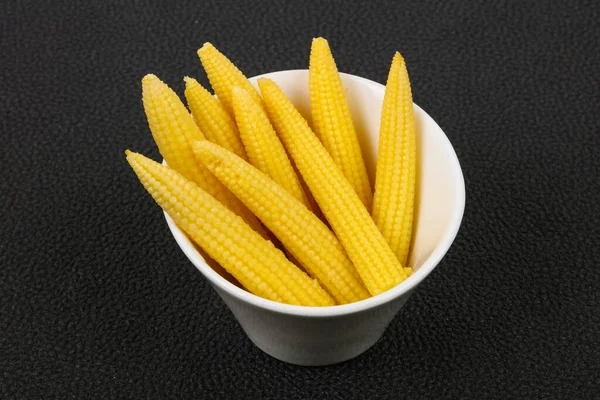 Pickled Baby Corn Bowl — Stock Photo, Image