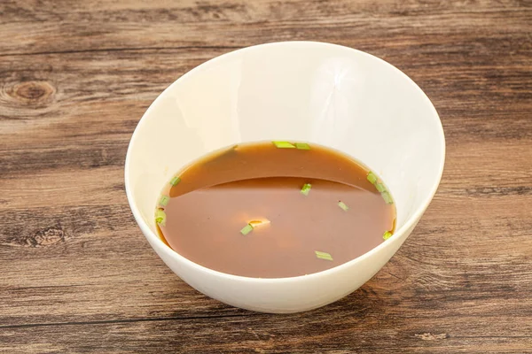 Sopa Miso Tradicional Japonesa Com Queijo Tofu — Fotografia de Stock