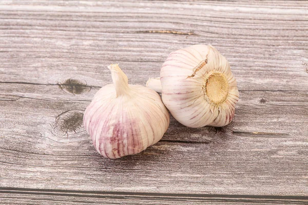 Aglio Fresco Maturo Gustoso Isolato — Foto Stock