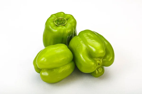 Grüner Paprika Gemüsehaufen — Stockfoto