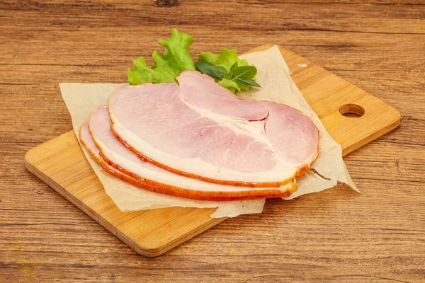 Pancia Maiale Affettata Spuntino Bordo — Foto Stock