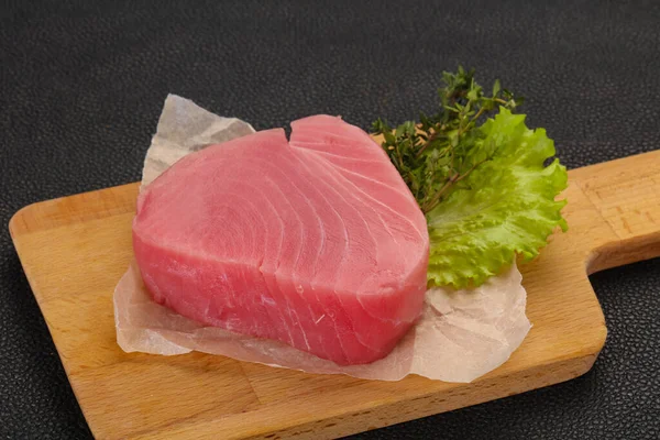 Rauwe Tonijnsteak Klaar Koken — Stockfoto