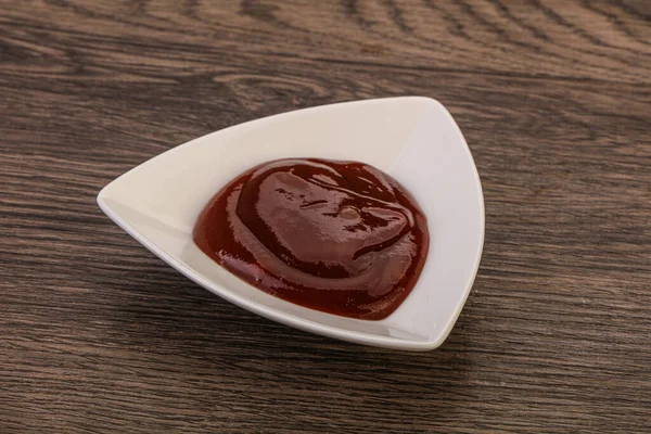 Tradycyjny Sos Pomidorowy Barbicue Misce — Zdjęcie stockowe