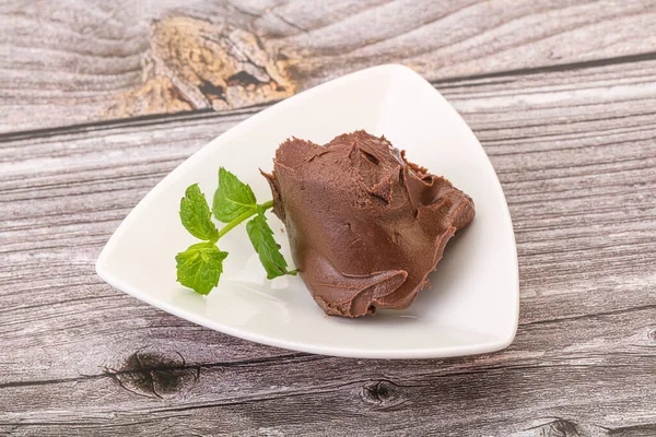 Tartinade Chocolat Avec Tartinade Noisettes — Photo