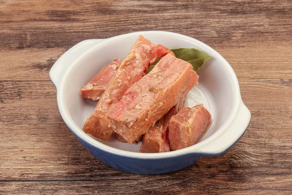 Canned Tuna Fish Snack Salad — Stock Photo, Image