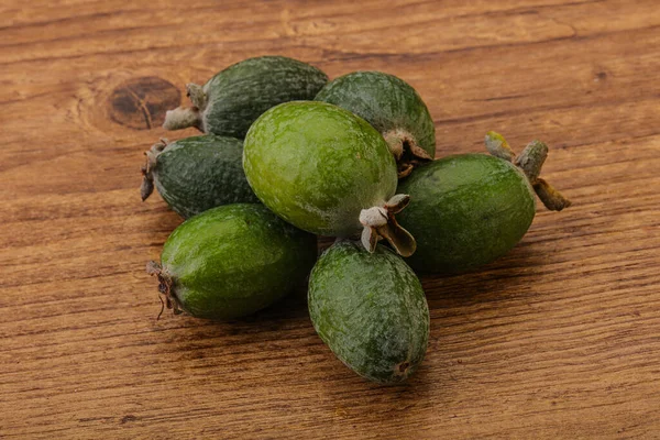 Fruta Tropical Verde Dulce Orgánica Feijoa —  Fotos de Stock