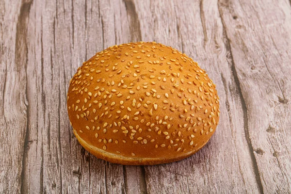 Fresh Burger Bun Sesame Seeds — Stock Photo, Image