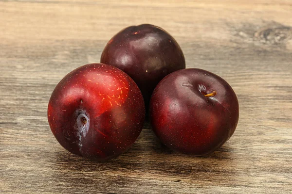 Montón Fruta Ciruela Sabrosa Dulce Madura — Foto de Stock