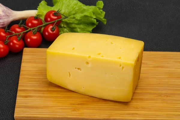 Swiss Hard Giallo Gustoso Mattone Formaggio — Foto Stock