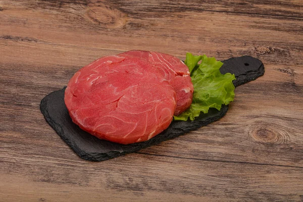 Rauwe Tonijn Biefstuk Voor Grill — Stockfoto