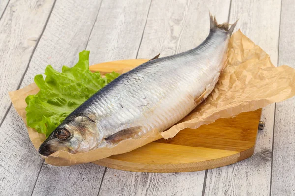 Peixe Arenque Salgado Pronto Para Comer — Fotografia de Stock