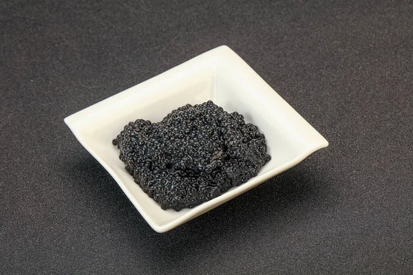 Lujo Lucha Contra Pescado Caviar Negro Tazón — Foto de Stock