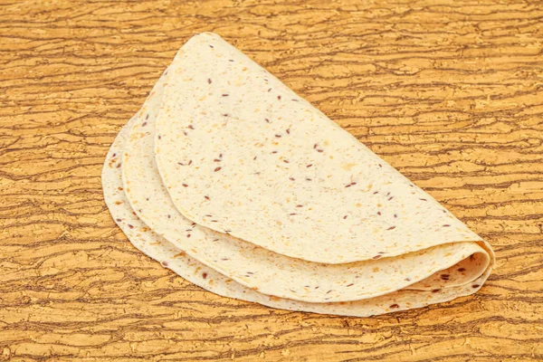 Mexikanska Köket Tortilla Tjockt Bröd Med Flingor — Stockfoto