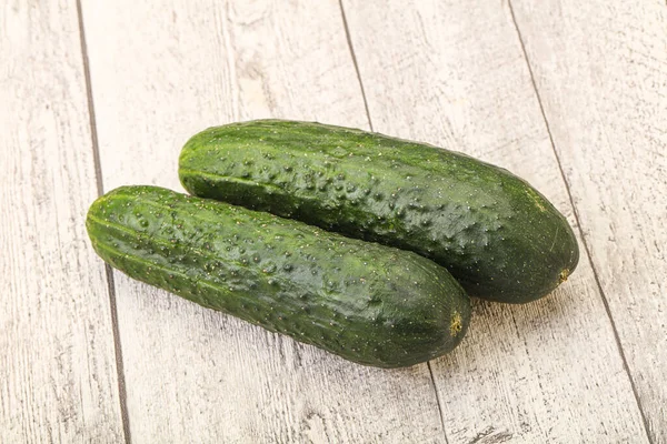 Ripe Organic Natural Green Cucumber Isolated — Stock Photo, Image