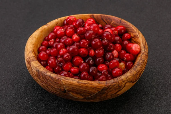 Sweet Tasty Organic Cranberry Bowl — Stock Photo, Image