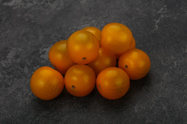 Amarelo Fresco Saboroso Tomate Cereja Heap — Fotografia de Stock