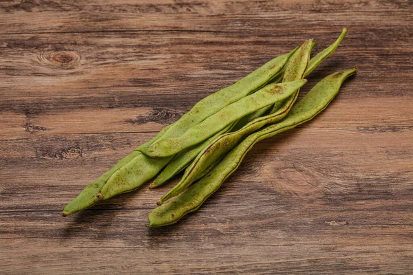 Cocina Vegana Montón Judías Verdes Para Cocinar — Foto de Stock