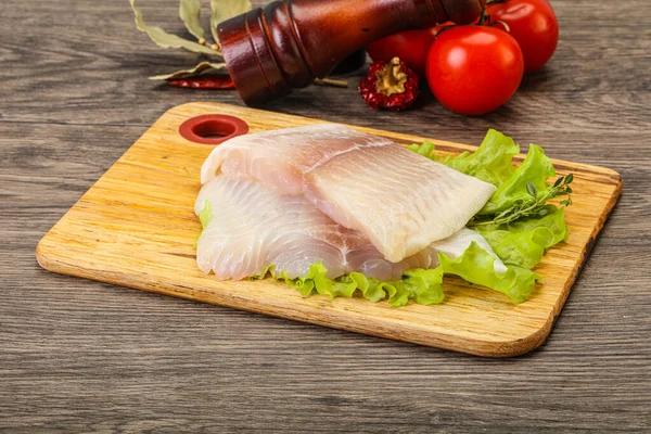 Ikan Fillet Pangasius Mentah Untuk Dimasak — Stok Foto