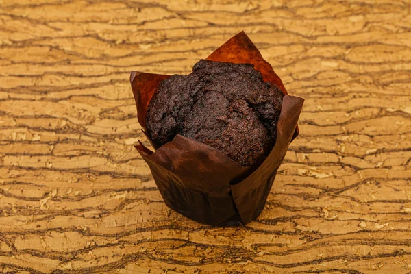 Smaklig Söt Choklad Muffin Snack Bageri — Stockfoto