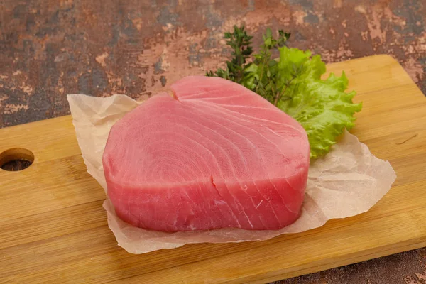 Rauwe Tonijnsteak Klaar Koken — Stockfoto