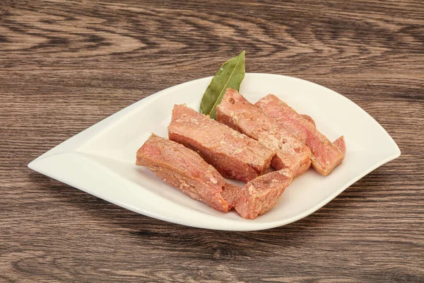 Canned Tuna Fish Snack Salad — Stock Photo, Image