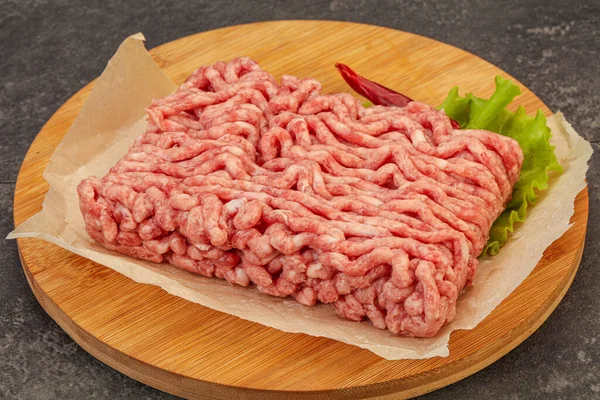 Malet Kött Fläsk Och Nötkött För Matlagning — Stockfoto