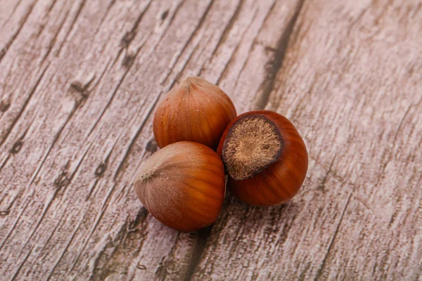 Hazelnoot Hoop Geïsoleerd Natuurlijke Achtergrond — Stockfoto