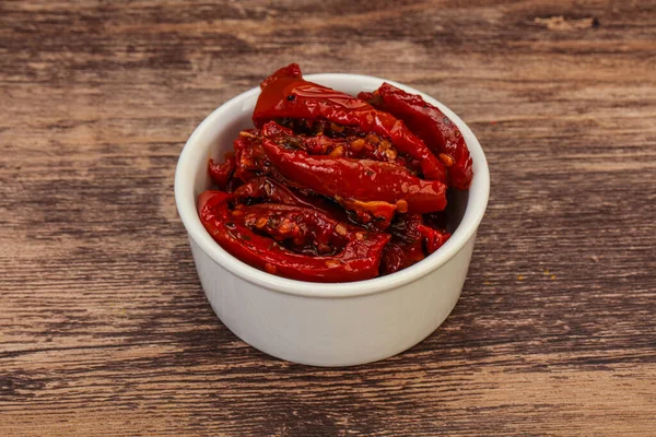 Dried Tomato Olive Oil Herbs — Stock Photo, Image