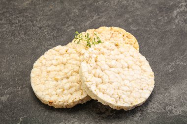 Vejetaryen için diyet çıtır ekmek yığını