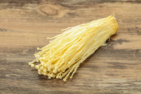 Superfood Ωμά Μανιτάρια Enoki Ασιατική Κουζίνα — Φωτογραφία Αρχείου