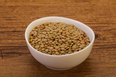 Vejetaryen mutfağı - Kuru mercimek yığını izole edildi